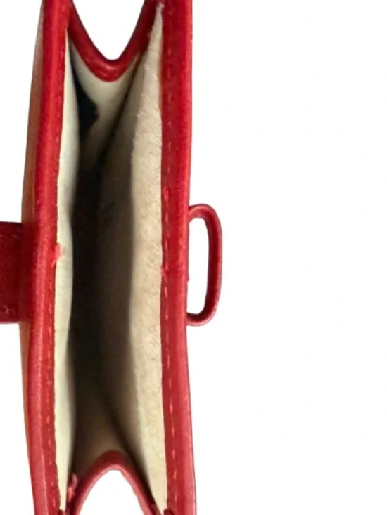 Vintage Coach Slim Red Leather Eyeglass Case - Picture 3 of 5